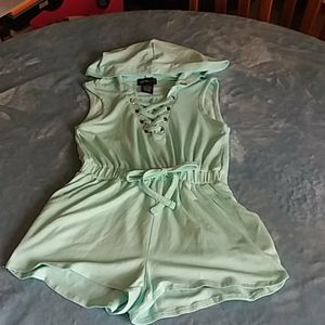 Hooded 1 pc girls romper